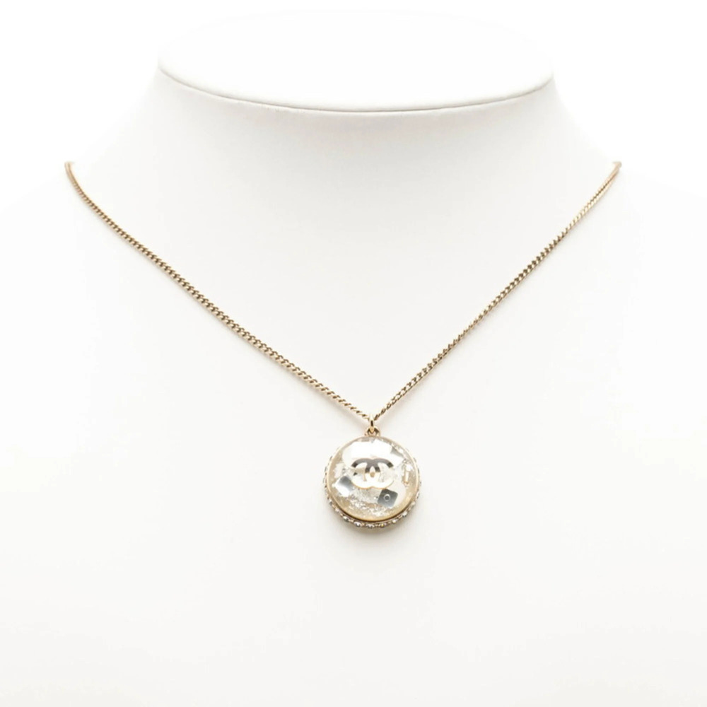 CHANEL Authentic Gold Logo Necklace - Picture 5 of 6